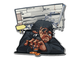 Sticker Slab | Cursed Penmanship