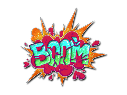 Sticker Slab | Go Boom (Glitter)