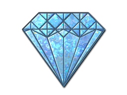 Sticker Slab | Blue Gem (Glitter)
