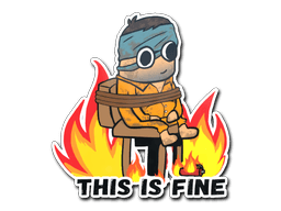 Sticker Slab | This Is Fine (H)