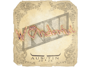 Sticker Slab | w0nderful | Austin 2025