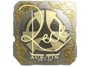 Sticker Slab | reck (Gold) | Austin 2025