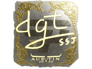 Sticker Slab | dgt (Gold) | Austin 2025