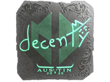 Sticker Slab | decenty (Foil) | Austin 2025