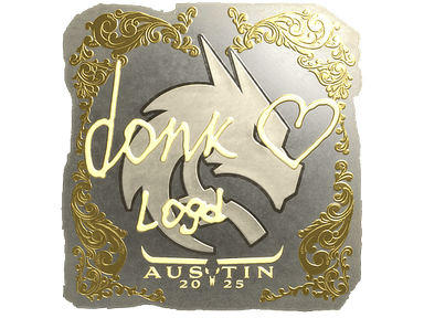Sticker Slab | donk (Gold) | Austin 2025