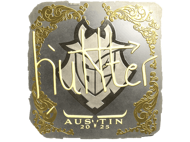 Sticker Slab | huNter- (Gold) | Austin 2025