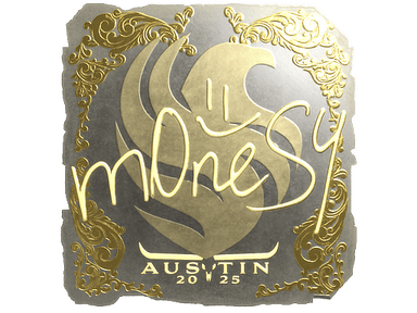 Sticker Slab | m0NESY (Gold) | Austin 2025