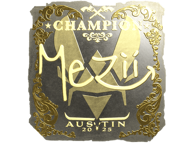 Sticker Slab | mezii (Gold, Champion) | Austin 2025