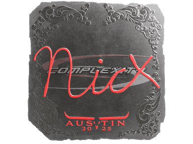 Sticker Slab | nicx (Foil) | Austin 2025