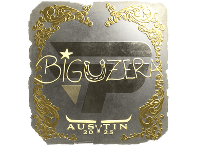 Sticker Slab | biguzera (Gold) | Austin 2025