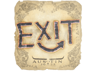 Sticker Slab | exit | Austin 2025