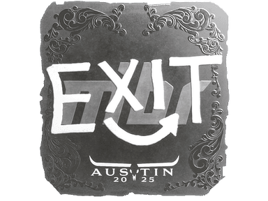 Sticker Slab | exit (Foil) | Austin 2025