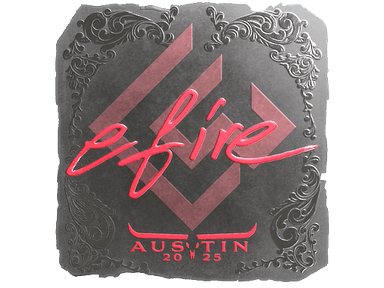 Sticker Slab | efire (Foil) | Austin 2025