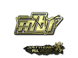 Sticker Slab | exit (Gold) | Antwerp 2022