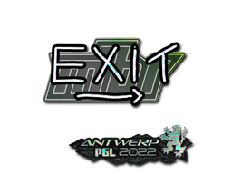 Sticker Slab | exit (Glitter) | Antwerp 2022