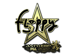 Sticker Slab | floppy (Gold) | Antwerp 2022