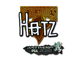 Sticker Slab | hatz (Glitter) | Antwerp 2022