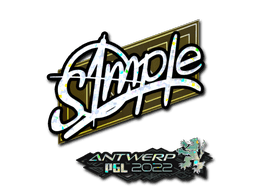 Sticker Slab | s1mple (Glitter) | Antwerp 2022