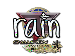 Sticker Slab | rain (Glitter, Champion) | Antwerp 2022