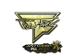 Sticker Slab | Twistzz (Gold) | Antwerp 2022