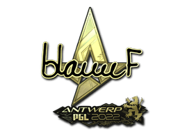 Sticker Slab | blameF (Gold) | Antwerp 2022