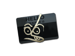Sticker Slab | Hello MP7 (Gold)