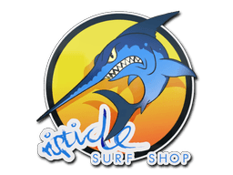 Sticker Slab | Ocean Sunset Stabbyfish