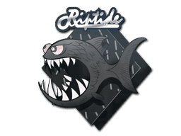 Sticker Slab | Black Jaggyfish