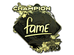 Sticker Slab | fame (Gold, Champion) | Rio 2022
