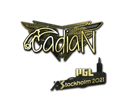 Sticker Slab | cadiaN (Gold) | Stockholm 2021