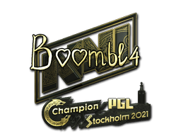 Sticker Slab | Boombl4 (Gold) | Stockholm 2021