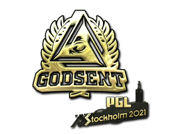 Sticker Slab | GODSENT (Gold) | Stockholm 2021