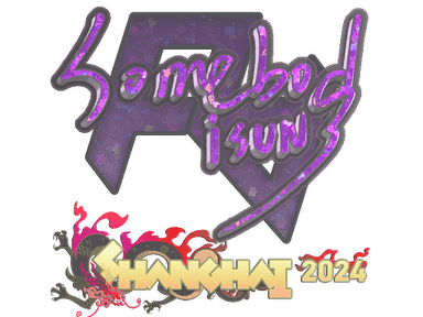 Sticker Slab | somebody (Glitter) | Shanghai 2024