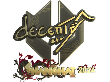 Sticker Slab | decenty (Gold) | Shanghai 2024