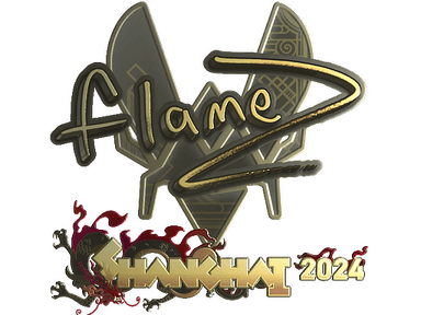 Sticker Slab | FlameZ (Gold) | Shanghai 2024