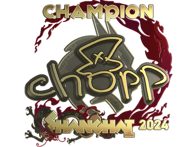 Sticker Slab | chopper (Gold, Champion) | Shanghai 2024