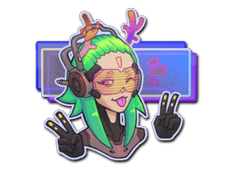 Sticker Slab | V For Victory (Holo)