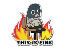 Sticker Slab | This Is Fine (T)