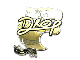 Sticker Slab | drop (Gold) | Paris 2023