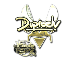Sticker Slab | dupreeh (Gold, Champion) | Paris 2023