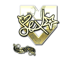 Sticker Slab | dexter (Gold) | Paris 2023