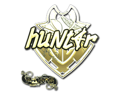 Sticker Slab | huNter- (Gold) | Paris 2023