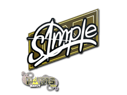 Sticker Slab | s1mple | Paris 2023