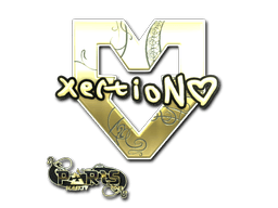 Sticker Slab | xertioN (Gold) | Paris 2023