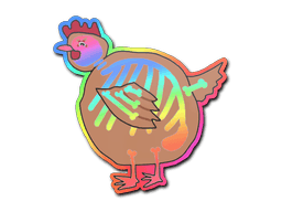 Sticker Slab | Poorly Drawn Chicken (Holo)