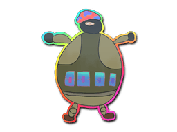 Sticker Slab | Poorly Drawn IDF (Holo)